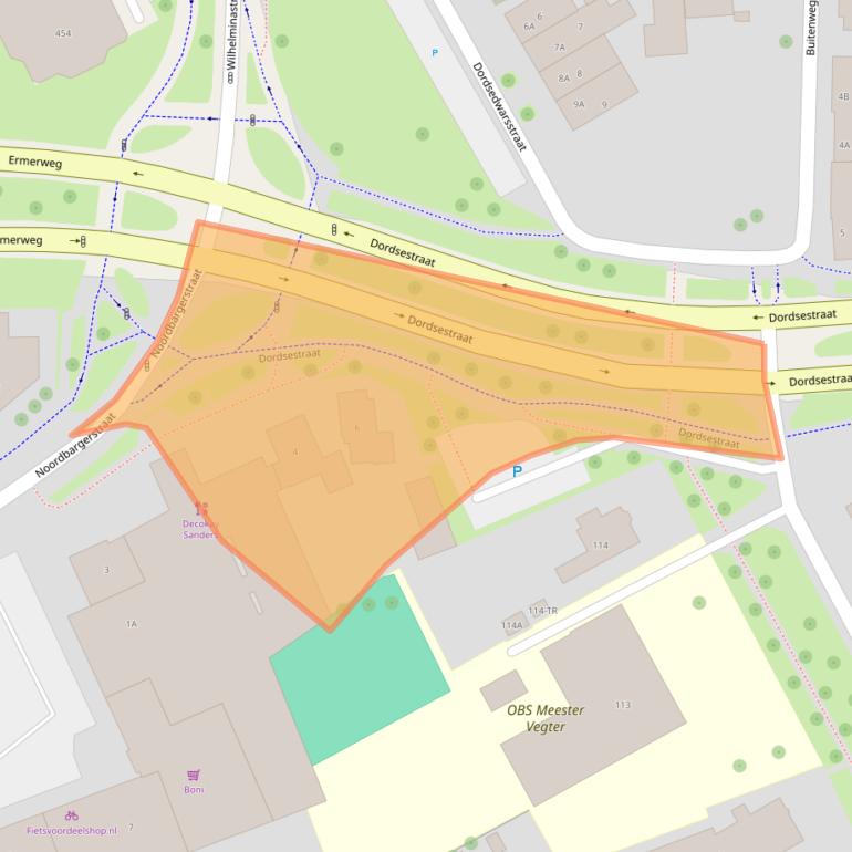 Kaart van postcodegebied 7811LB.