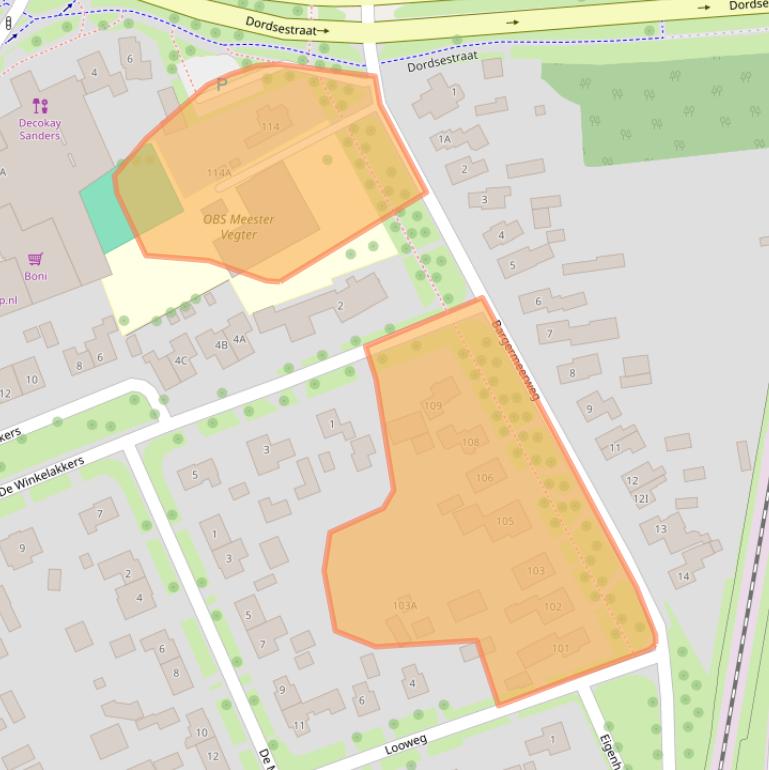 Kaart van postcodegebied 7811LD.