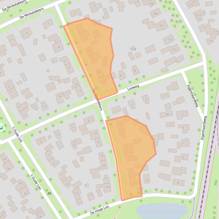 Kaart van postcodegebied 7811LH.