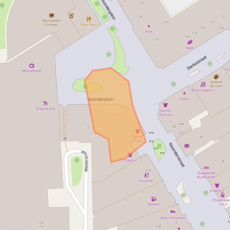 Kaart van postcodegebied 7811MA.