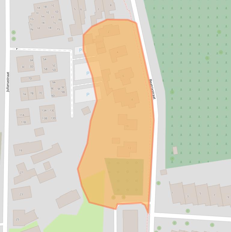 Kaart van postcodegebied 7811RA.
