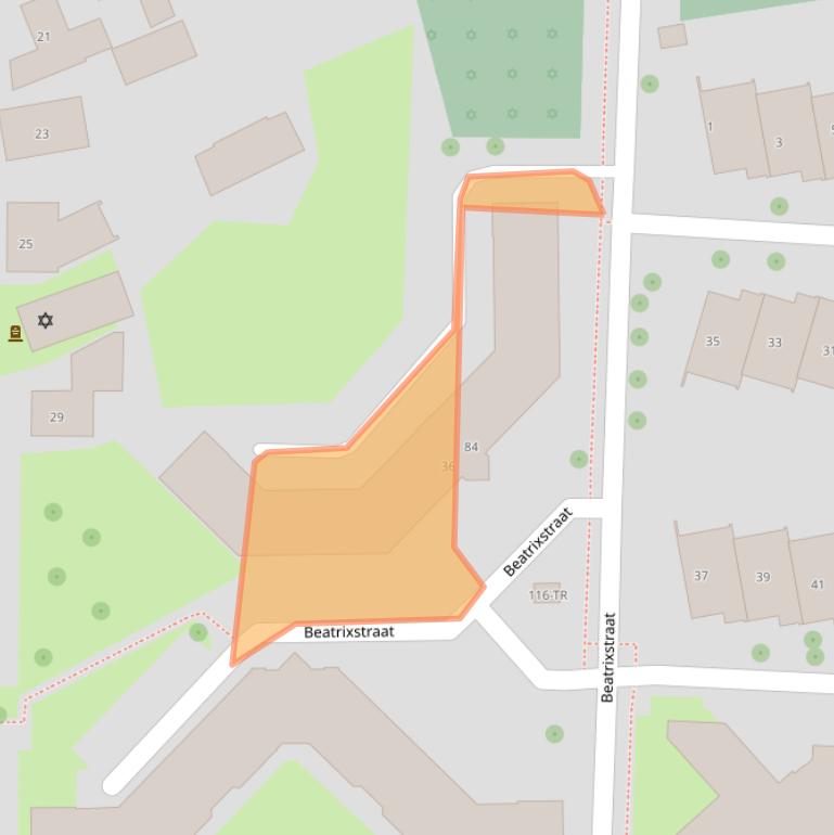 Kaart van postcodegebied 7811RB.