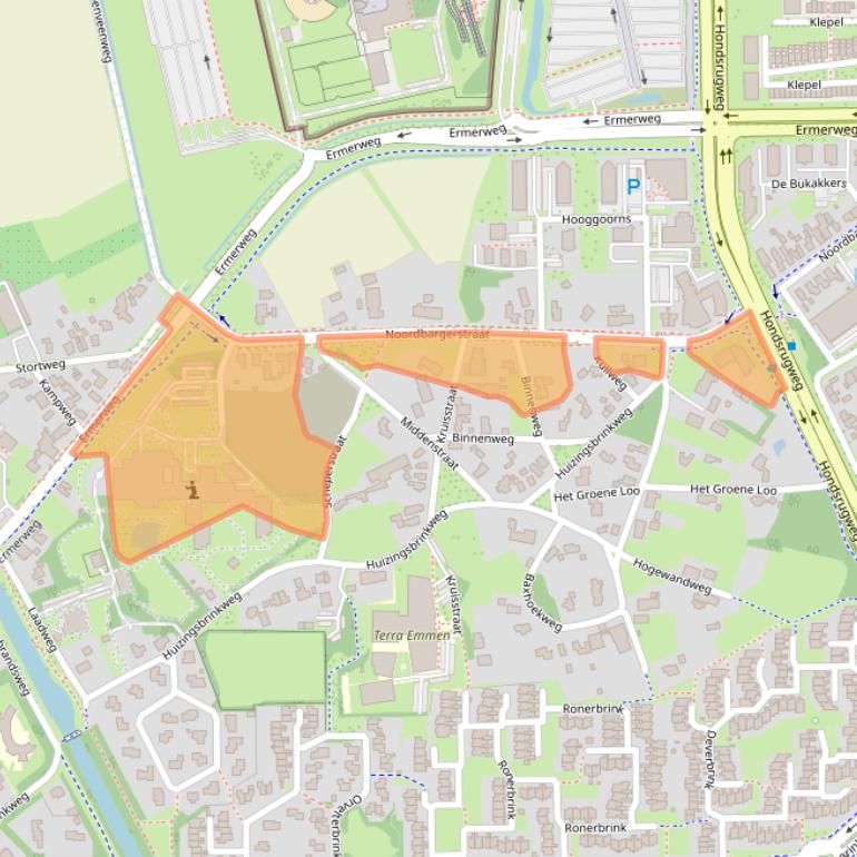 Kaart van postcodegebied 7812AA.