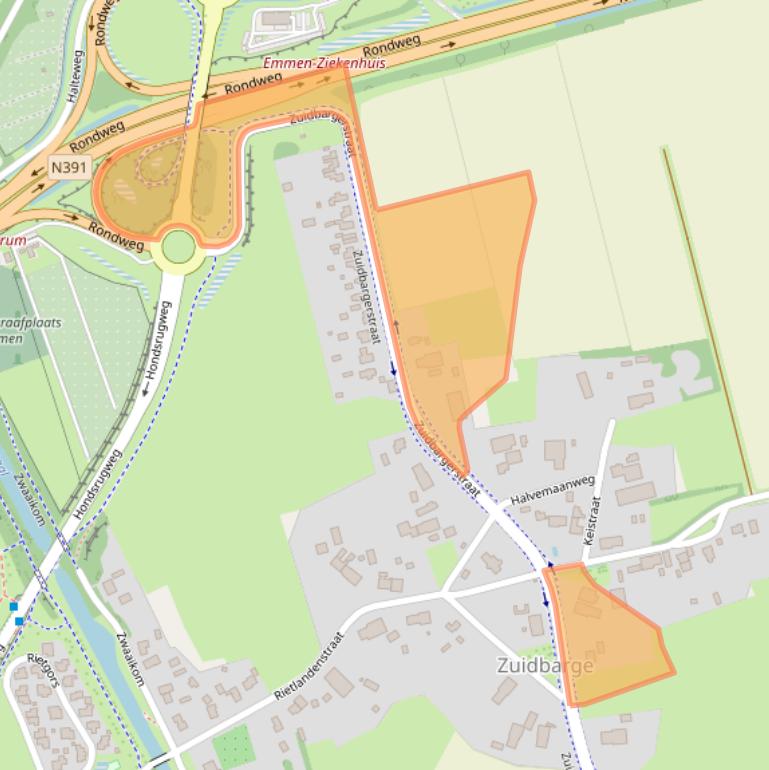 Kaart van postcodegebied 7812AC.