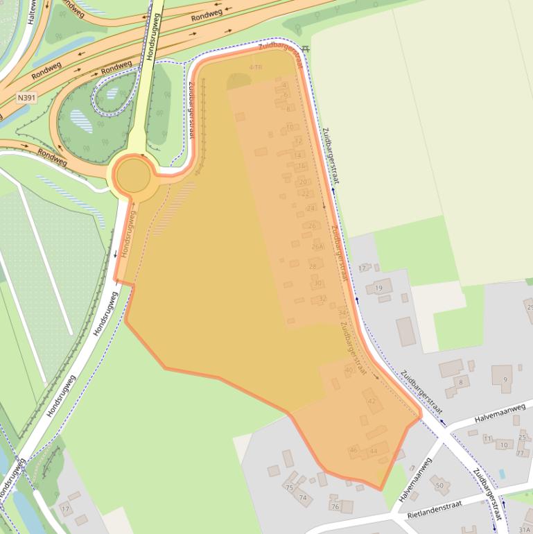 Kaart van postcodegebied 7812AH.