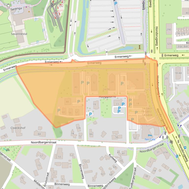 Kaart van postcodegebied 7812AM.