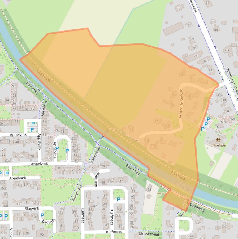 Kaart van postcodegebied 7812AR.