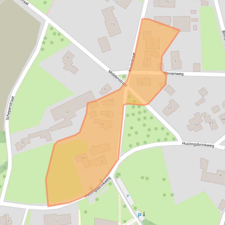 Kaart van postcodegebied 7812AS.