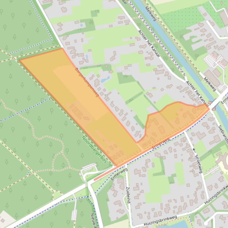 Kaart van postcodegebied 7812BH.