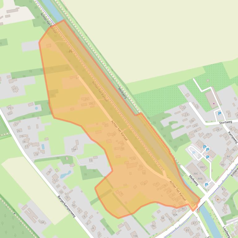 Kaart van postcodegebied 7812BW.