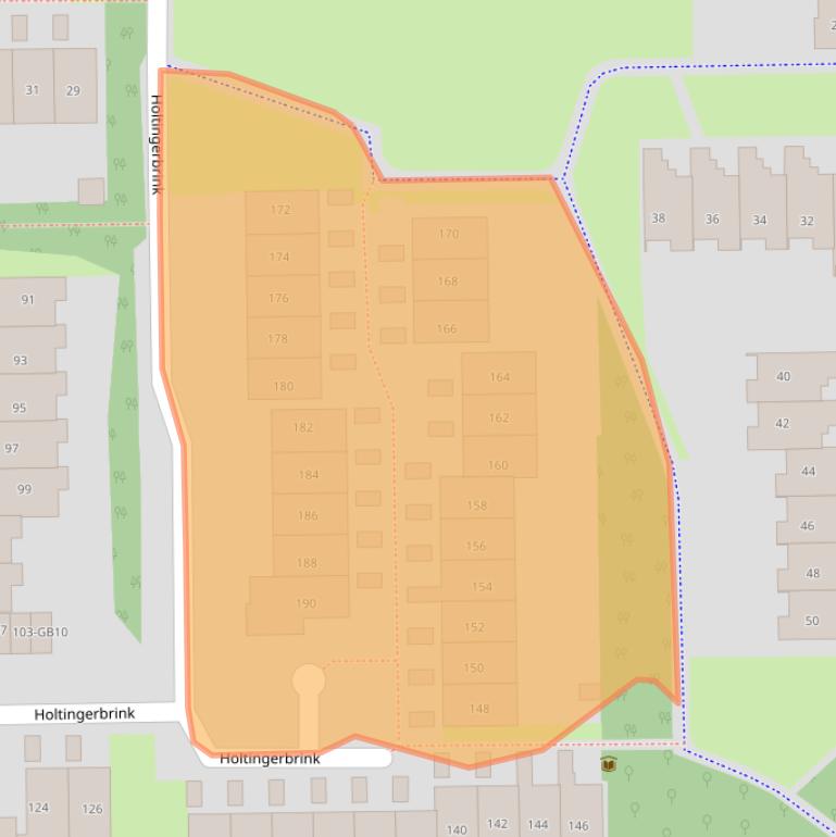 Kaart van postcodegebied 7812DB.