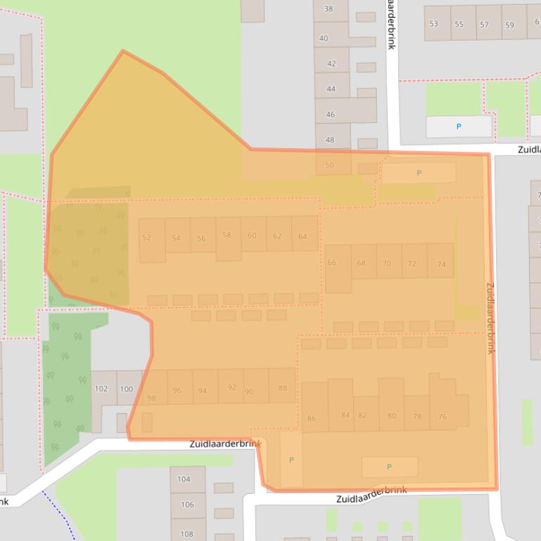 Kaart van postcodegebied 7812GG.