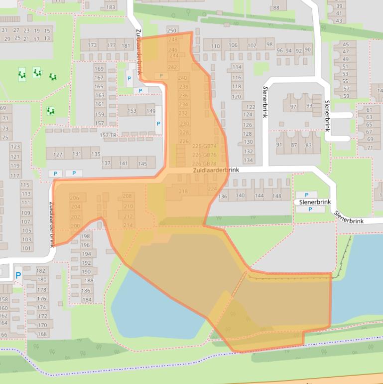 Kaart van postcodegebied 7812GK.