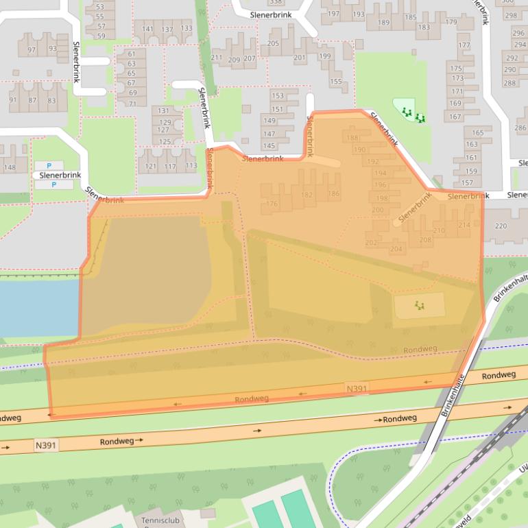 Kaart van postcodegebied 7812HJ.