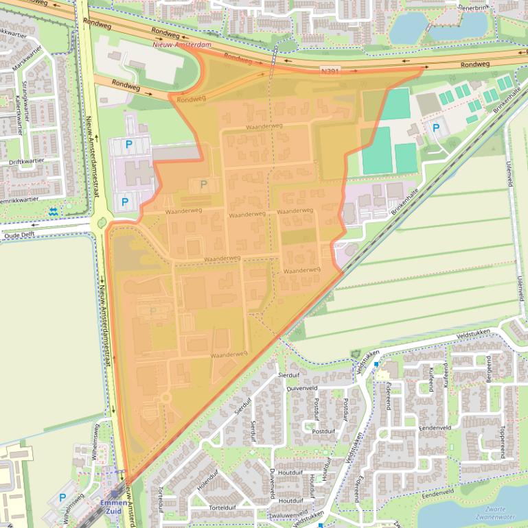 Kaart van postcodegebied 7812HZ.