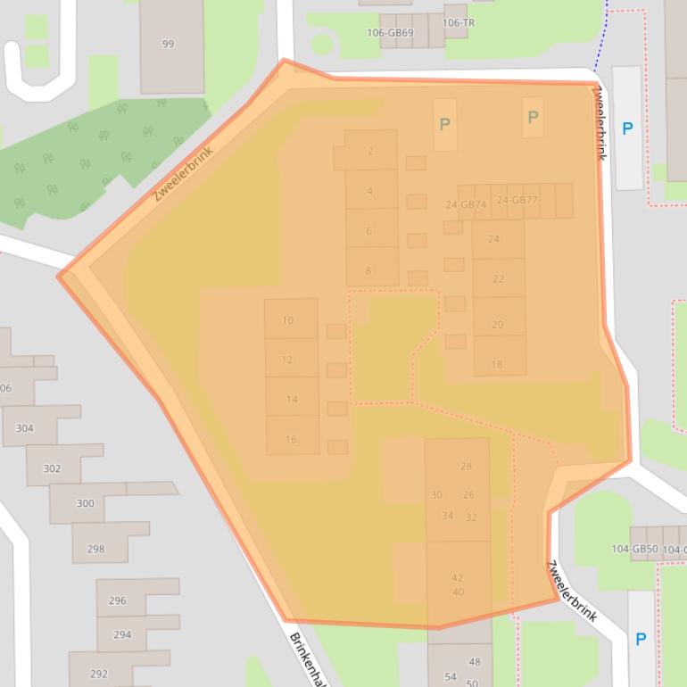 Kaart van postcodegebied 7812JL.