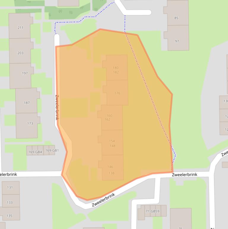 Kaart van postcodegebied 7812JP.