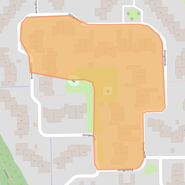 Kaart van postcodegebied 7812JR.