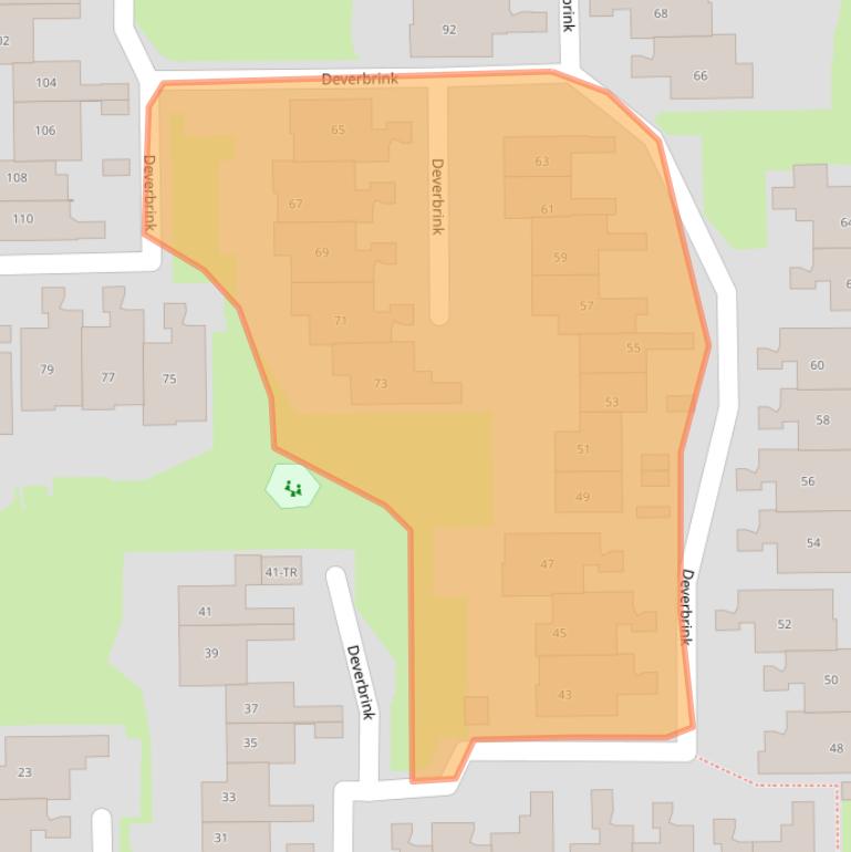 Kaart van postcodegebied 7812LK.