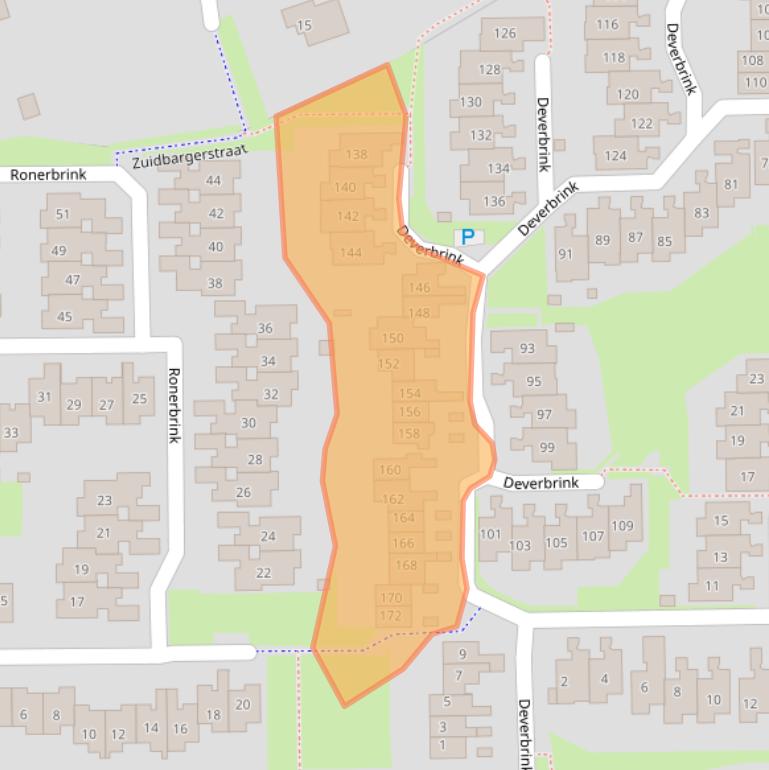 Kaart van postcodegebied 7812LS.