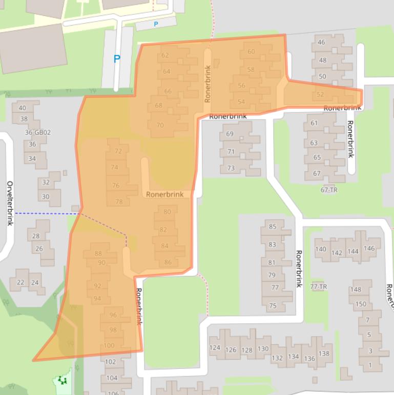 Kaart van postcodegebied 7812LX.