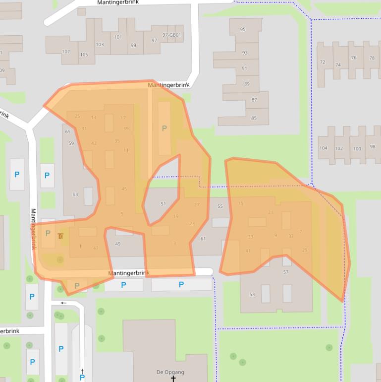 Kaart van postcodegebied 7812MA.