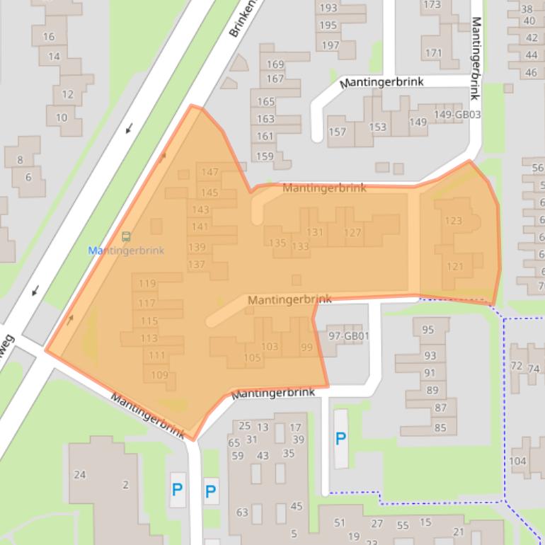 Kaart van postcodegebied 7812MC.