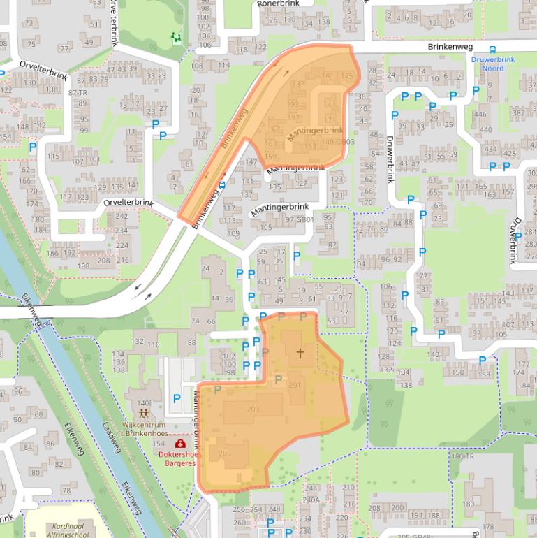 Kaart van postcodegebied 7812MD.