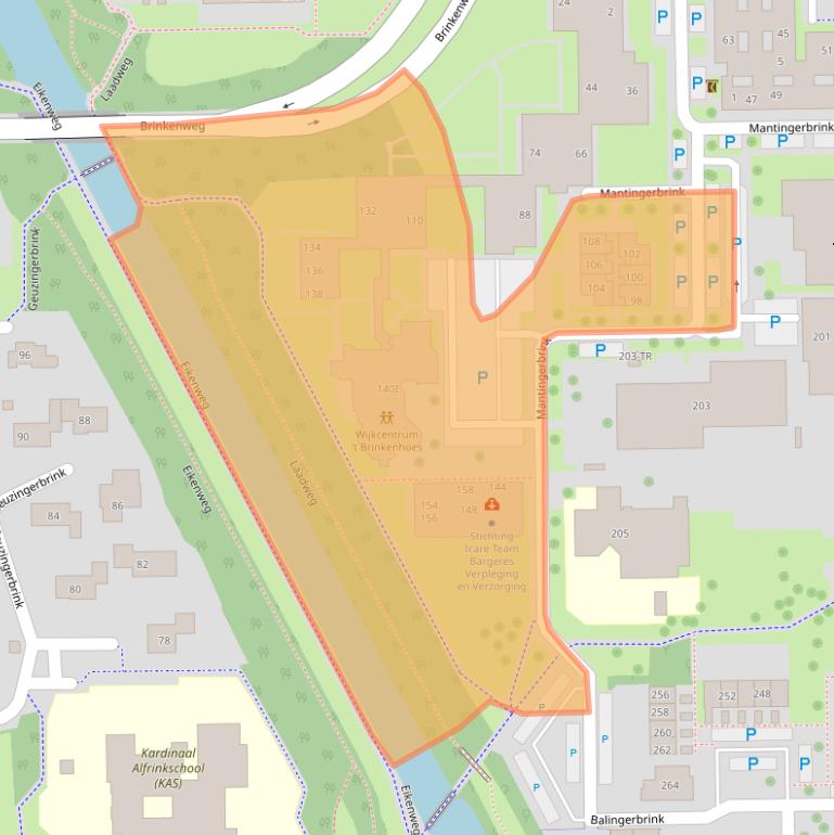 Kaart van postcodegebied 7812MH.