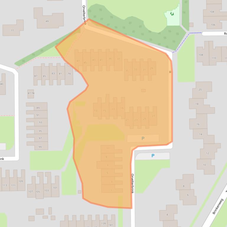 Kaart van postcodegebied 7812MK.