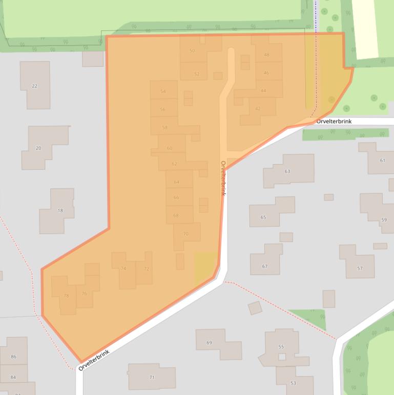 Kaart van postcodegebied 7812MS.