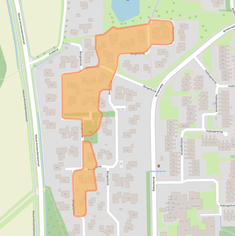 Kaart van postcodegebied 7812NA.