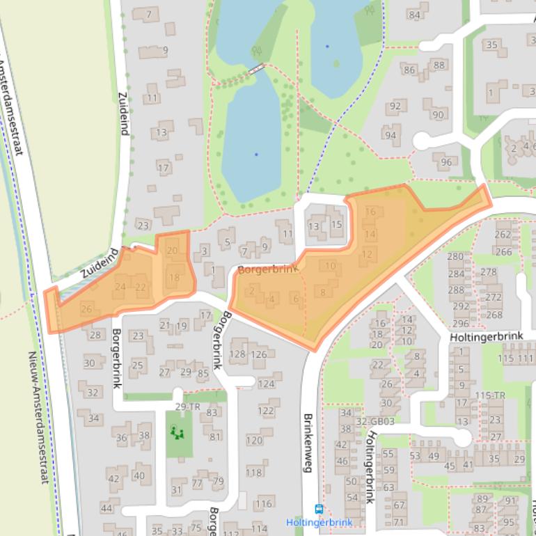 Kaart van postcodegebied 7812NC.