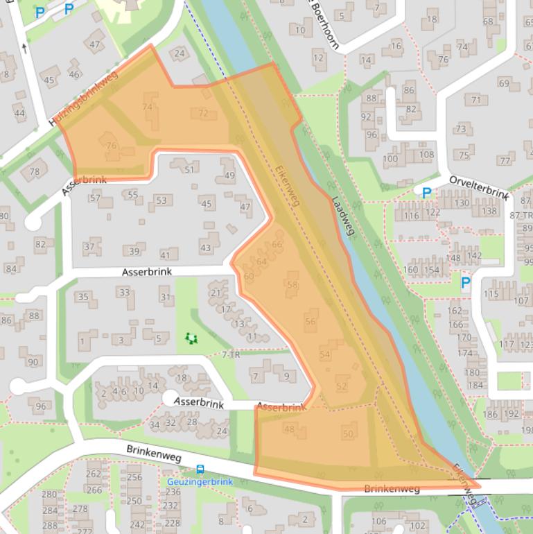 Kaart van postcodegebied 7812NL.