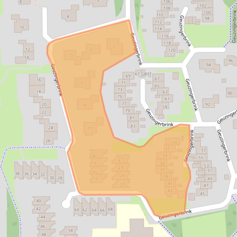 Kaart van postcodegebied 7812NS.