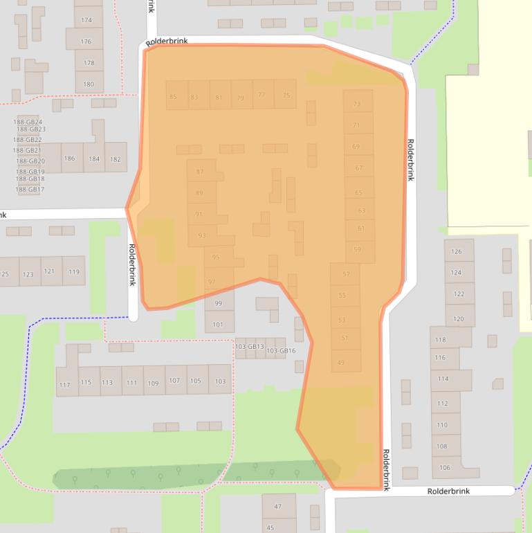 Kaart van postcodegebied 7812PB.