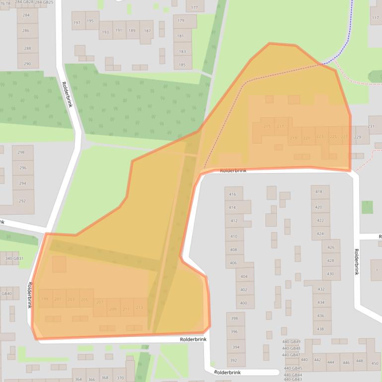 Kaart van postcodegebied 7812PE.