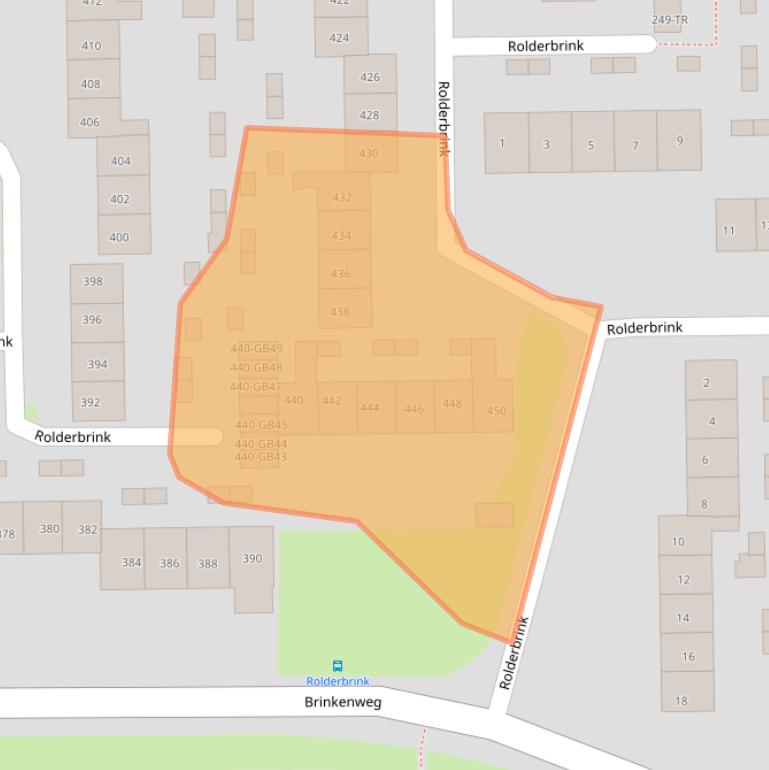 Kaart van postcodegebied 7812PT.