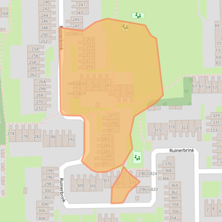 Kaart van postcodegebied 7812RG.