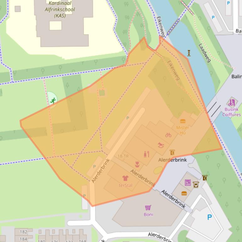 Kaart van postcodegebied 7812RV.
