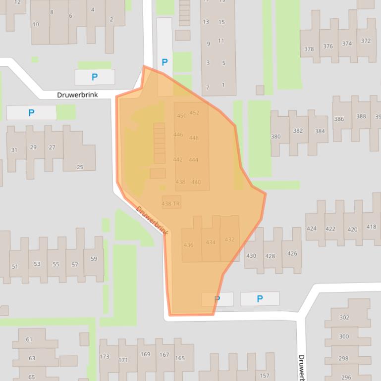 Kaart van postcodegebied 7812TV.