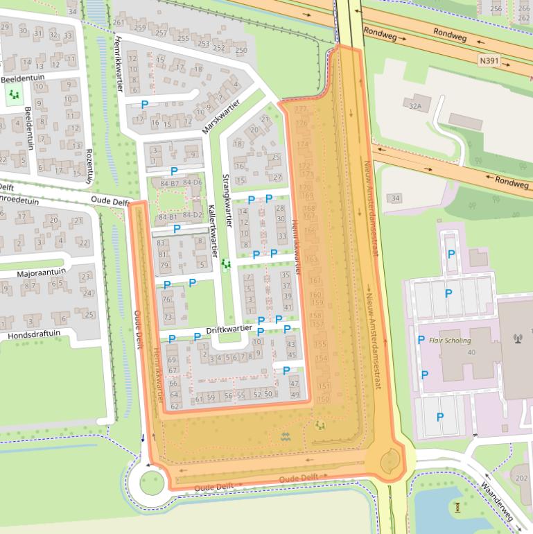 Kaart van postcodegebied 7813AC.