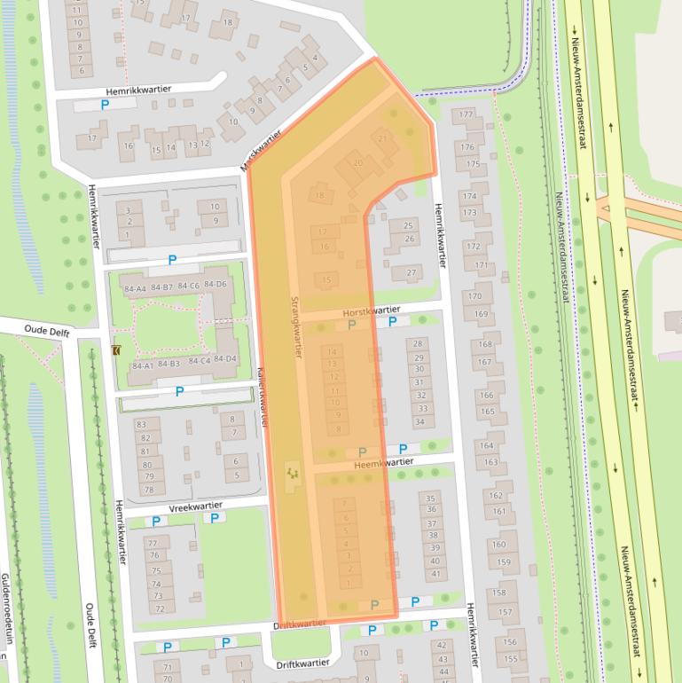 Kaart van postcodegebied 7813AG.