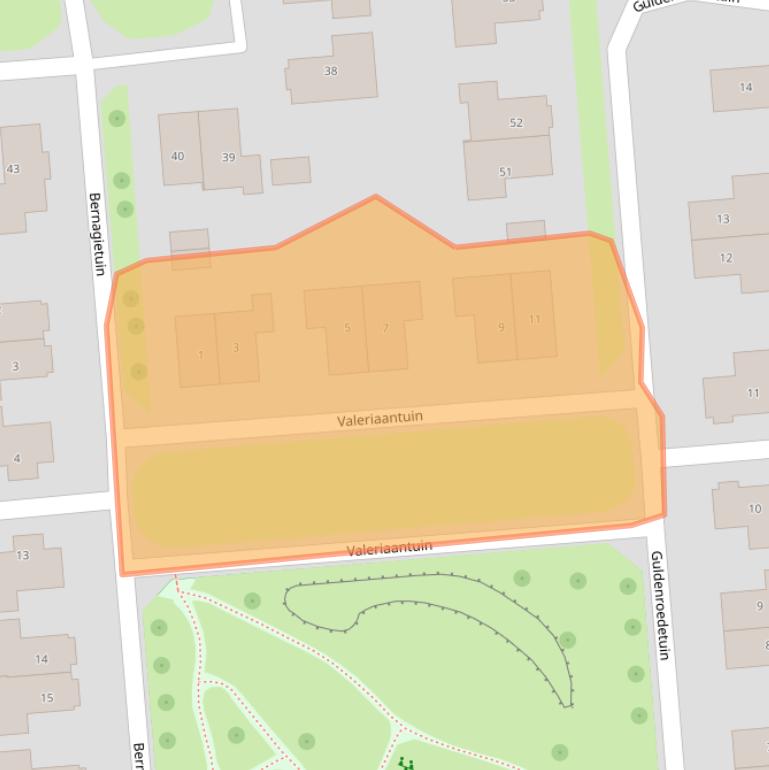 Kaart van postcodegebied 7813BP.