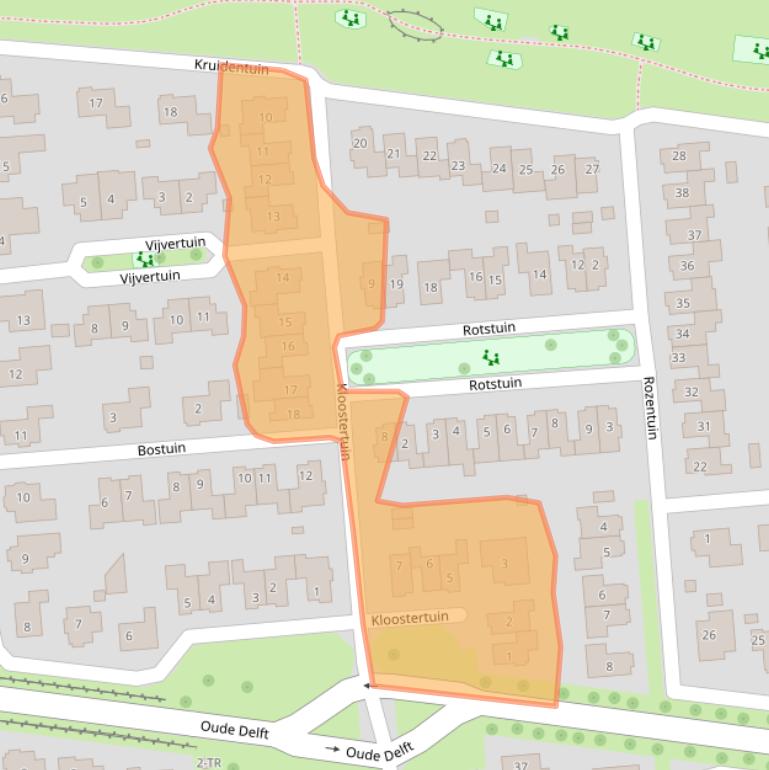 Kaart van postcodegebied 7813BS.