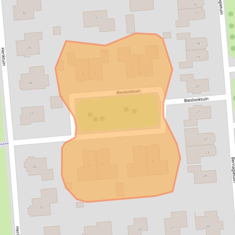 Kaart van postcodegebied 7813BW.