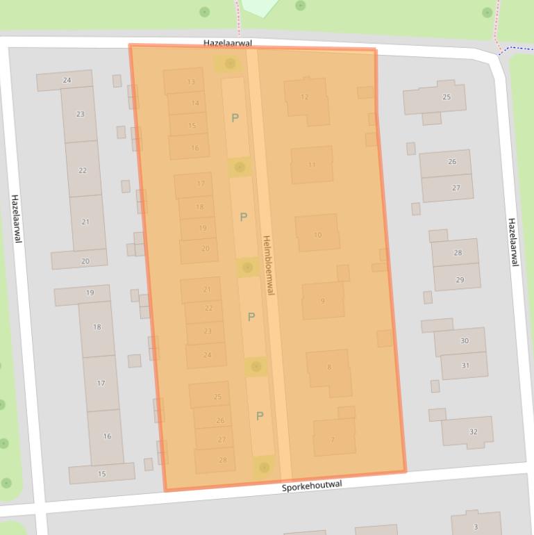 Kaart van postcodegebied 7813CJ.