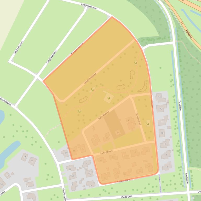 Kaart van postcodegebied 7813DL.