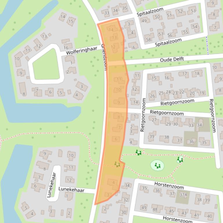 Kaart van postcodegebied 7813DN.