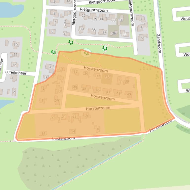 Kaart van postcodegebied 7813DP.